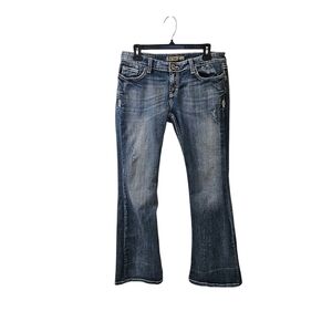 BKE Vintage Sabrina Bootcut Jeans Size 30 Low Rise Thick Stitch y2k Mall Grunge